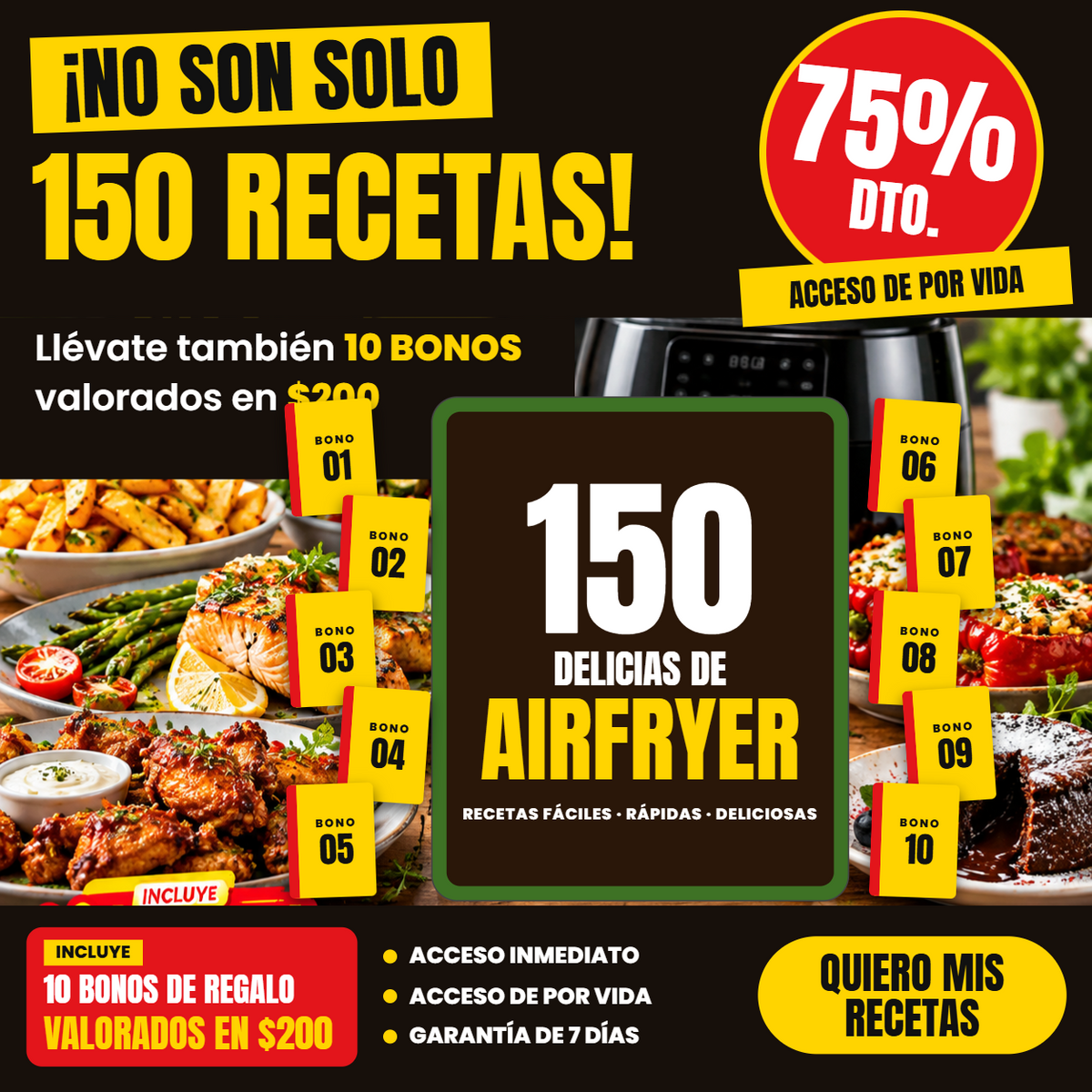 150 DELICIAS EN AIRFRYER