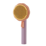 Self-cleaning brush for cats and dogs