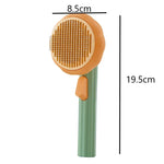 Self-cleaning brush for cats and dogs