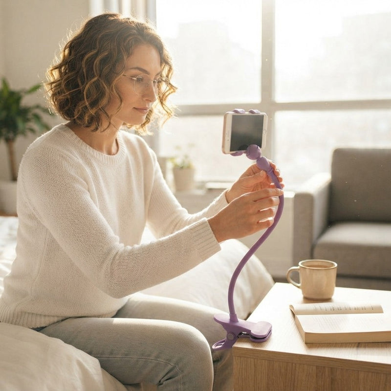 Soporte Flexible Para Telefono En Cama